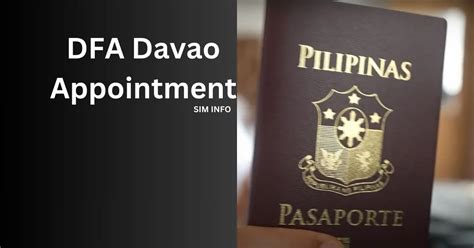 dfa davao city online appointment